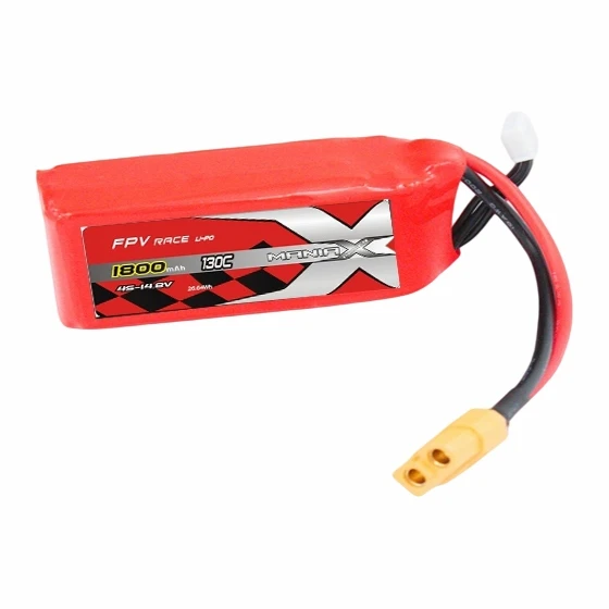 Batería Lipo de carreras 4S-14,8V 1800mAh 130C FPV