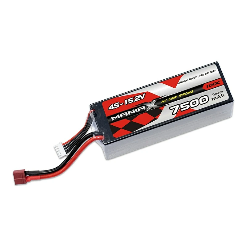 Batería de coche de carreras Hardcase HV Lipo 4S-15.2V 7500mAh 100C